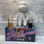 Флюидный медвежонок Punk Fluid Bear Bearbrick с красками, набор для творчества сделай сам DIY 23 см